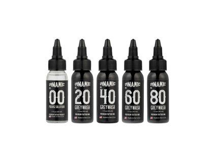 dynamic drawing ink greywash set 5x30ml