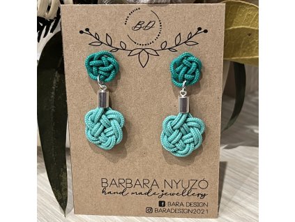 Szeder fülbevaló türkiz