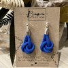 Twist fülbevaló királykék