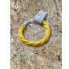 csavart sárga karkötő