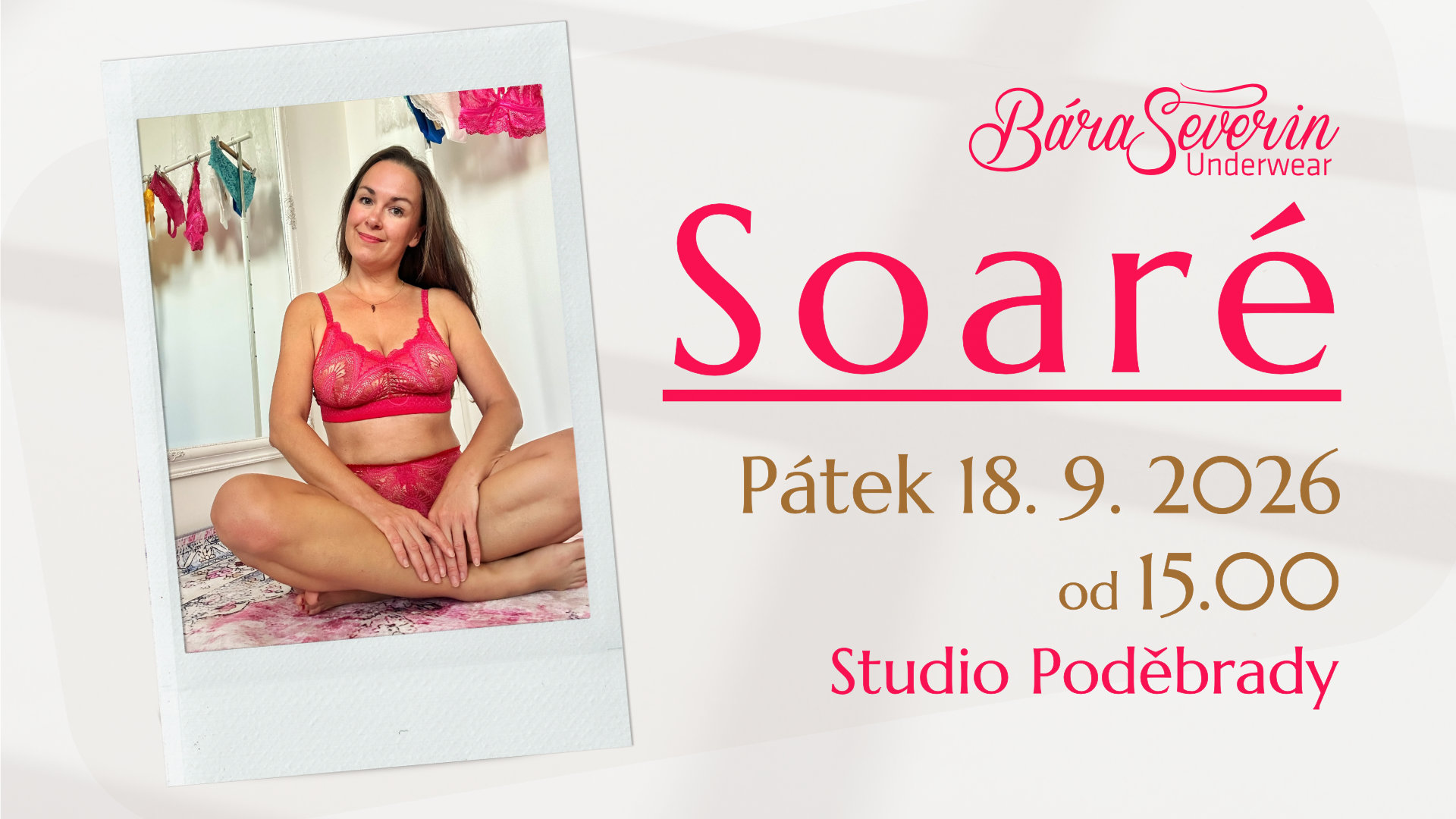 Soaré 18. 9. 2026 v Poděbradském studiu