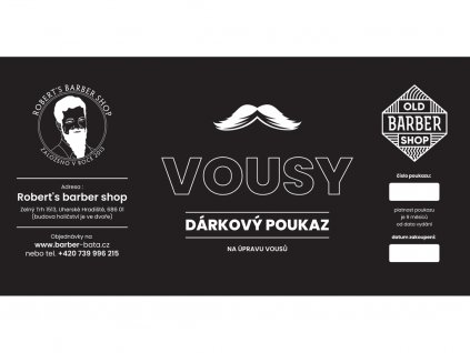 Voucher uprava vousu