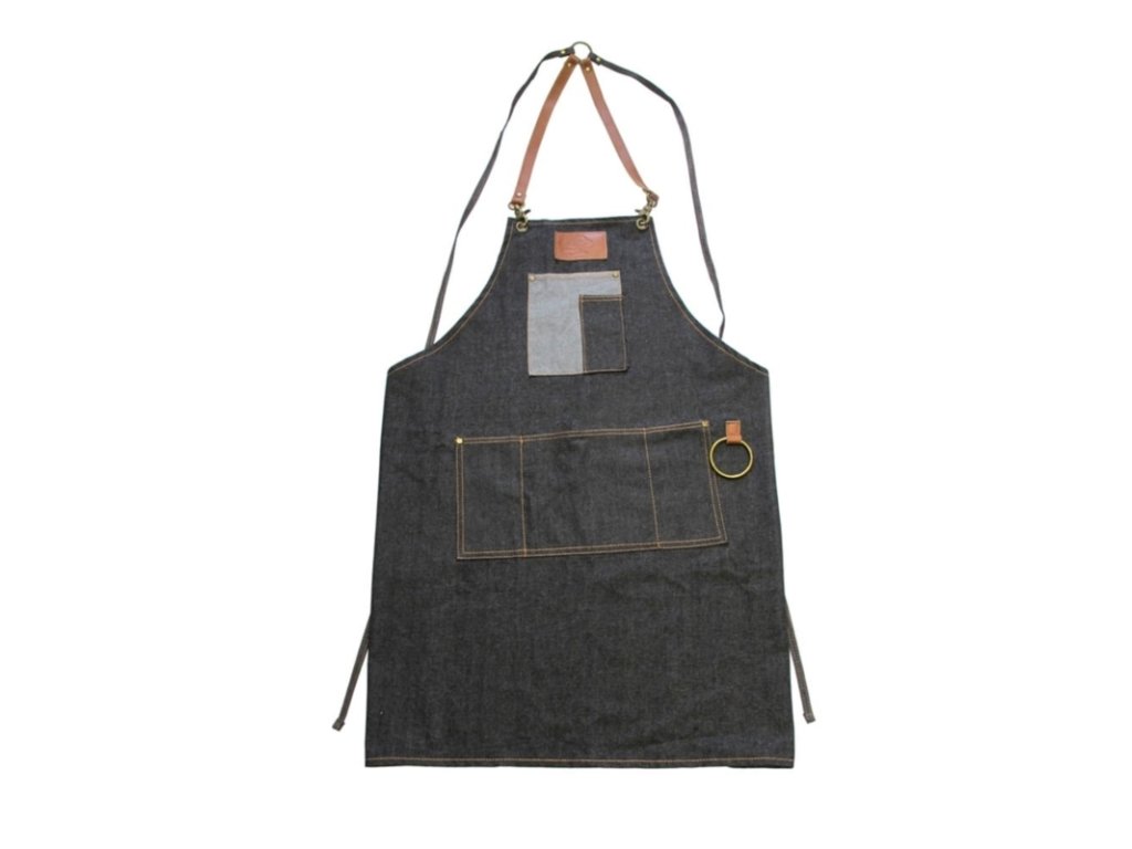 fartuch barberski denim vintage