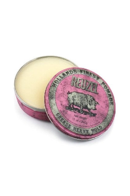 Reuzel Pink Grease Heavy Hold, pomáda na vlasy 113 g