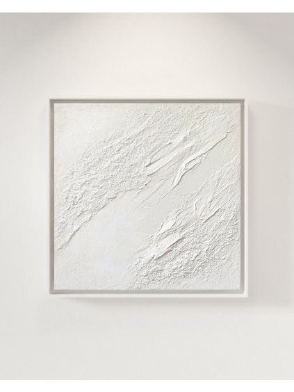 Barbora Šamánková barusam art 0002s 0000s 0005s 0002 Pure White 2 50x50cm Ručně malovaný obraz na plátně