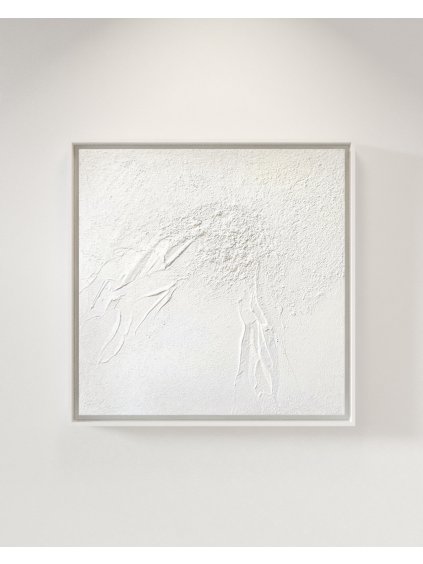 Barbora Šamánková barusam art 0002s 0000s 0006s 0000 Pure White 3 50x50cm Ručně malovaný obraz na plátně