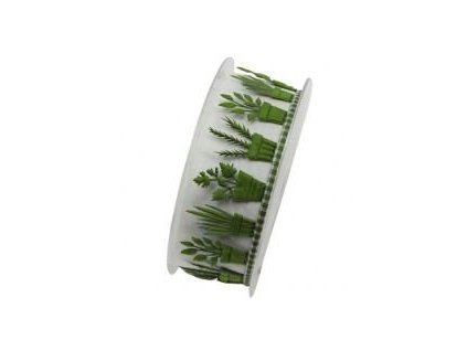 3448 stuha samolepiaca zelena bylinky