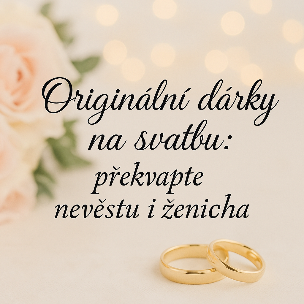 Originální dárky na svatbu: překvapte nevěstu i ženicha