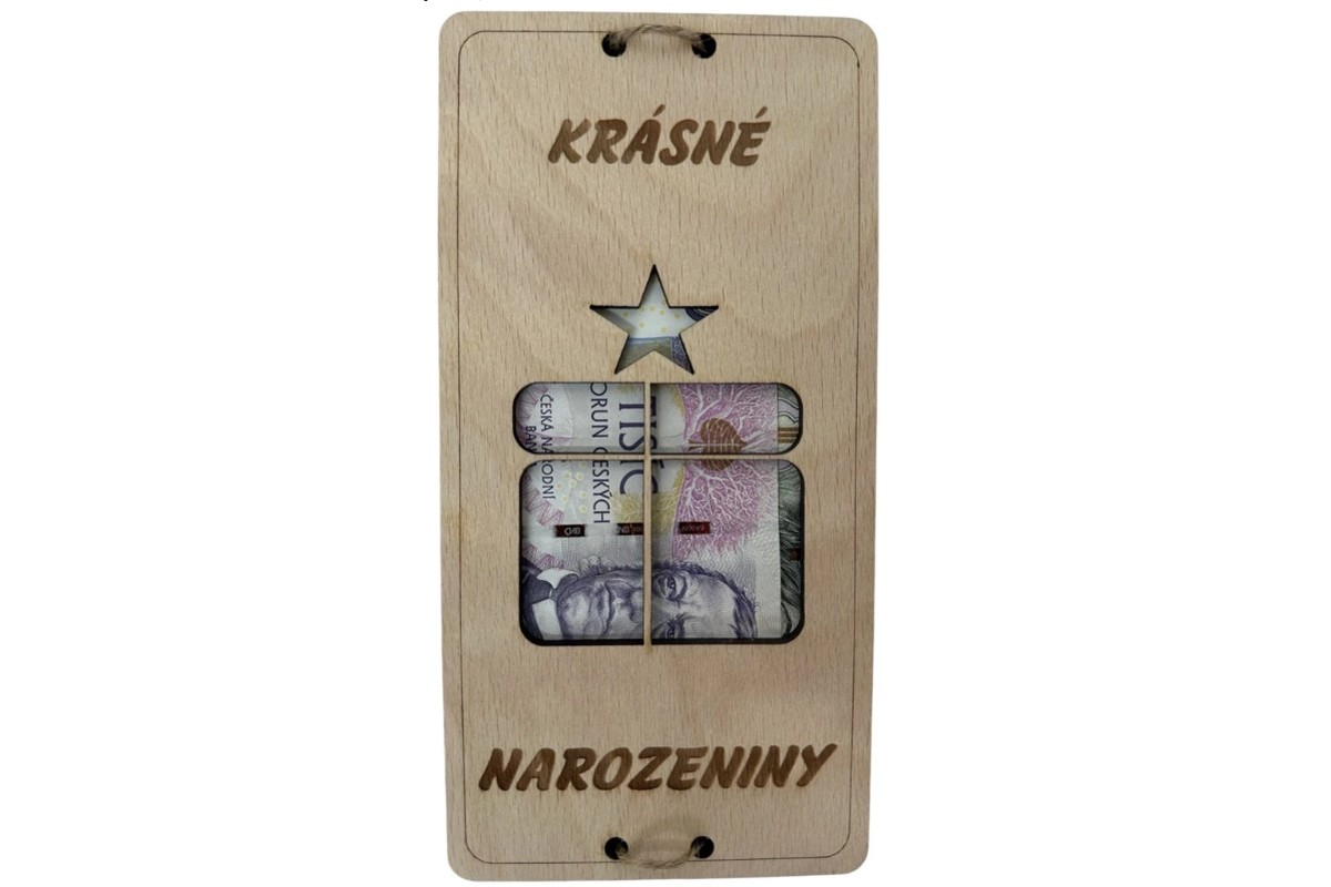 Nové dřevěné obálky na peníze: originální dárky pro narozeniny, svatbu i budoucí motoristy