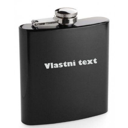 Černá placatka – vlastní text – editor