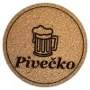 Korkový podtácek- PIVEČKO