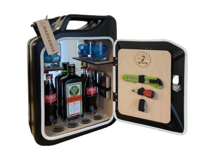 266 2 kanystr bar cerny se zrcadlem s led special