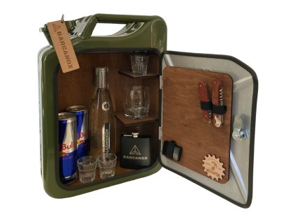 95 4 kanystr bar khaki s led hnede drevo