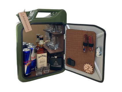 47 4 kanystr bar se zrcadlem s led hnede drevo