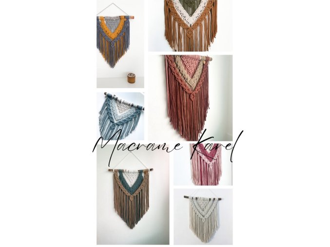 Nástěnné macrame Karel na objednávku