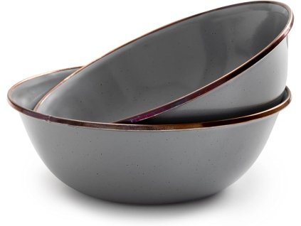 Smaltované misky šedé 2ks Barebones