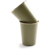 Sada sklenic Enamel Tumbler olivové 2ks Barebones 1