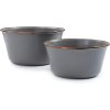 Sada smaltovaných misek šedých 2ks Barebones