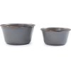 Sada smaltovaných misek šedých 2ks Barebones 4