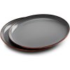 Sada smaltovaných talířů šedivých 2ks Barebones 3