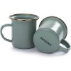 Smaltované hrnky na espresso mint BAREBONES | 148ml | 2ks