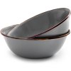 Smaltované misky šedé 2ks Barebones