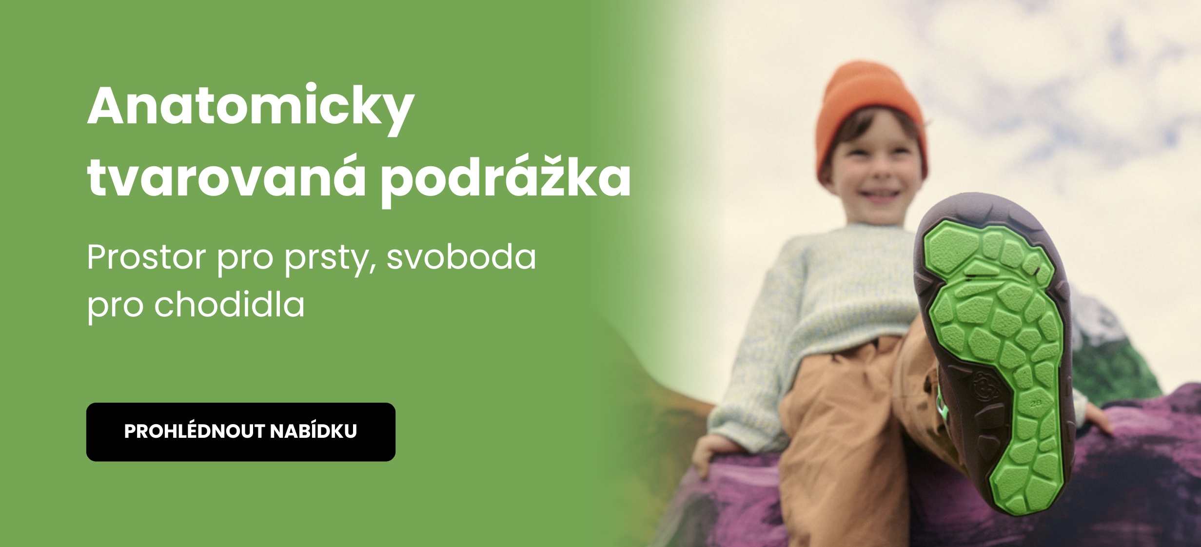 Anatomicky tvarovaná podrážka