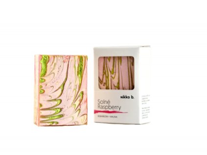 Solné Raspberry tuhé tělové mýdlo Nikko B