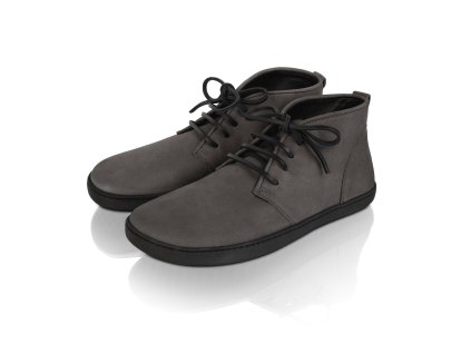 Barefoot celoroční boty Shapen - Berry Dark Grey