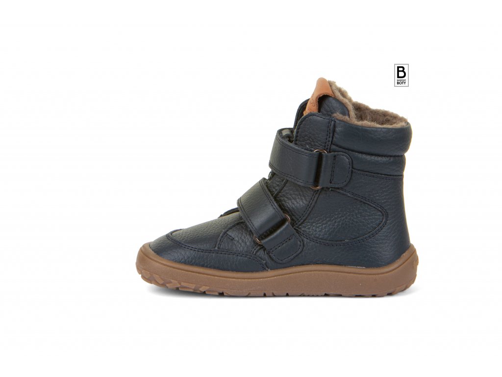 Zimní boty Froddo barefoot tex winter dark blue kožené AW2023 -  Barefootboty.cz