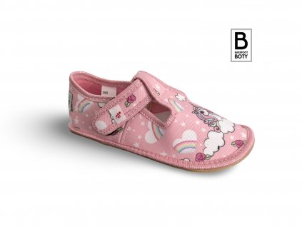 Barefoot bačkory Ef Pink Unicorn klasik 395