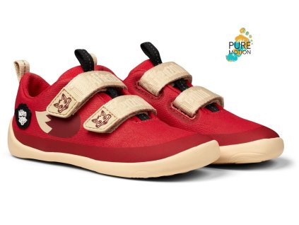 Dětské barefoot boty Affenzahn Sneaker Cotton Happy - Fox