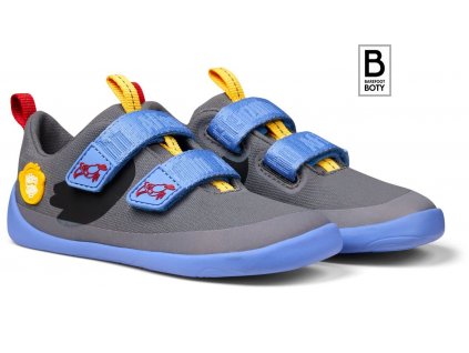 Dětské barefoot boty Affenzahn Sneaker Cotton Happy - Toucan 00391-80028