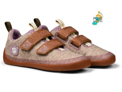 Dětské barefoot boty Affenzahn Sneaker Knit Happy - Cat