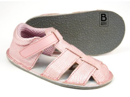 Ef Barefoot sandály Pink Gliter 2024