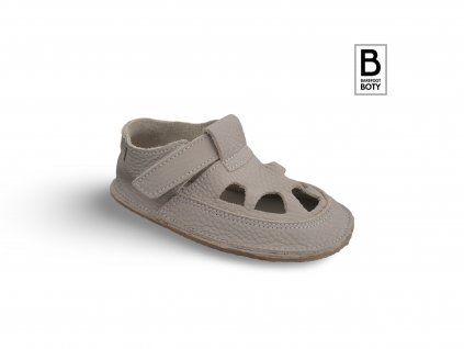 Baby bare sandálky Summer Perforation Cenere - šedá