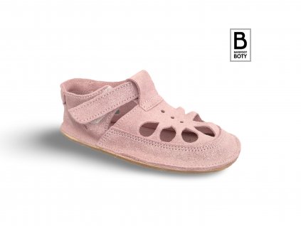 Baby bare sandálky Summer Perforation Sparkle Pink - růžová