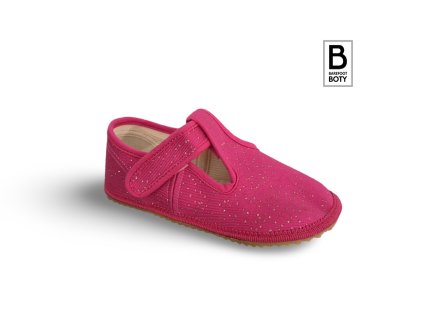 Beda barefoot přezůvky Pink Shine BF 060010/W/02/Slim