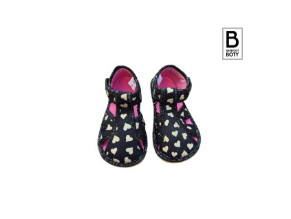 Ef Barefoot bačkory Gold Hearts 386 pic.1