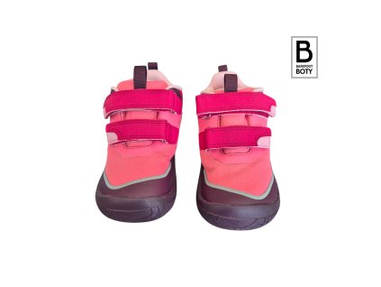 Dětské barefoot boty s membránou Reima Viikari - Soft coral pic.1