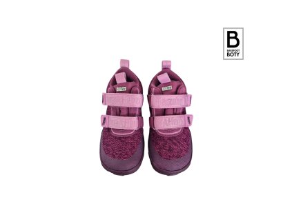 Dětské barefoot boty Affenzahn Low Boot Knit Happy - Otter pic.1