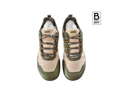 Barefoot Outdoorové Boty GROUNDIES All Terrain Low 2.0 Zeleno Oranžové pic.1