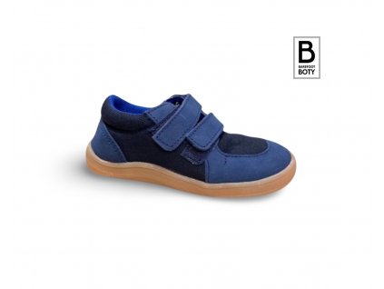Baby bare shoes FEBO sneakers Navy/Black