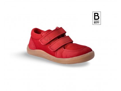 Baby bare shoes FEBO sneakers Red