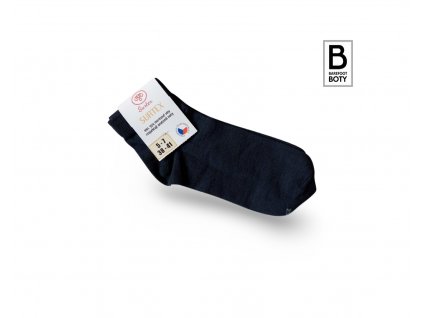 Ponožky Surtex 95% merino pro dospělé společenské nízké tmavě modré