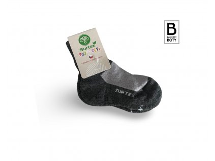 Dětské ponožky Surtex 70% merino Aerobic šedé