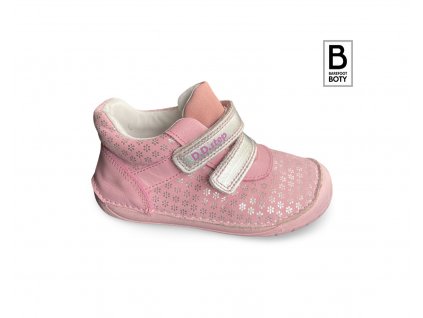 Celoroční barefoot boty D.D.STEP S070-204 růžové s potiskem