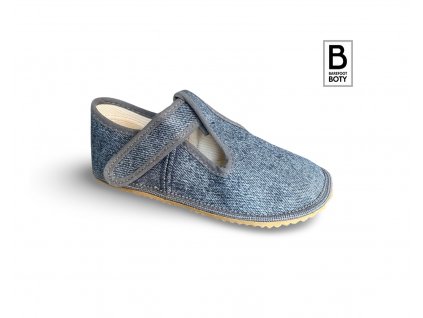 Beda barefoot přezůvky Grey Denim