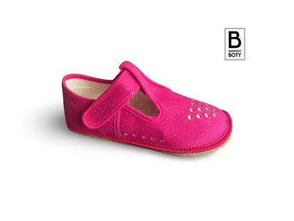Beda barefoot přezůvky Pink Shine BF 060010/W/PF