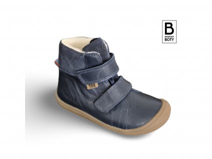 Barefoot zimní obuv s membránou Koel - Brandon Tex wool Blue